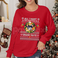 All I Want For Christmas Is Drake Maye Sweatshirt | UNC QB Football Fan Jumper | NFL Draft Prospect Holiday Crewneck Gift