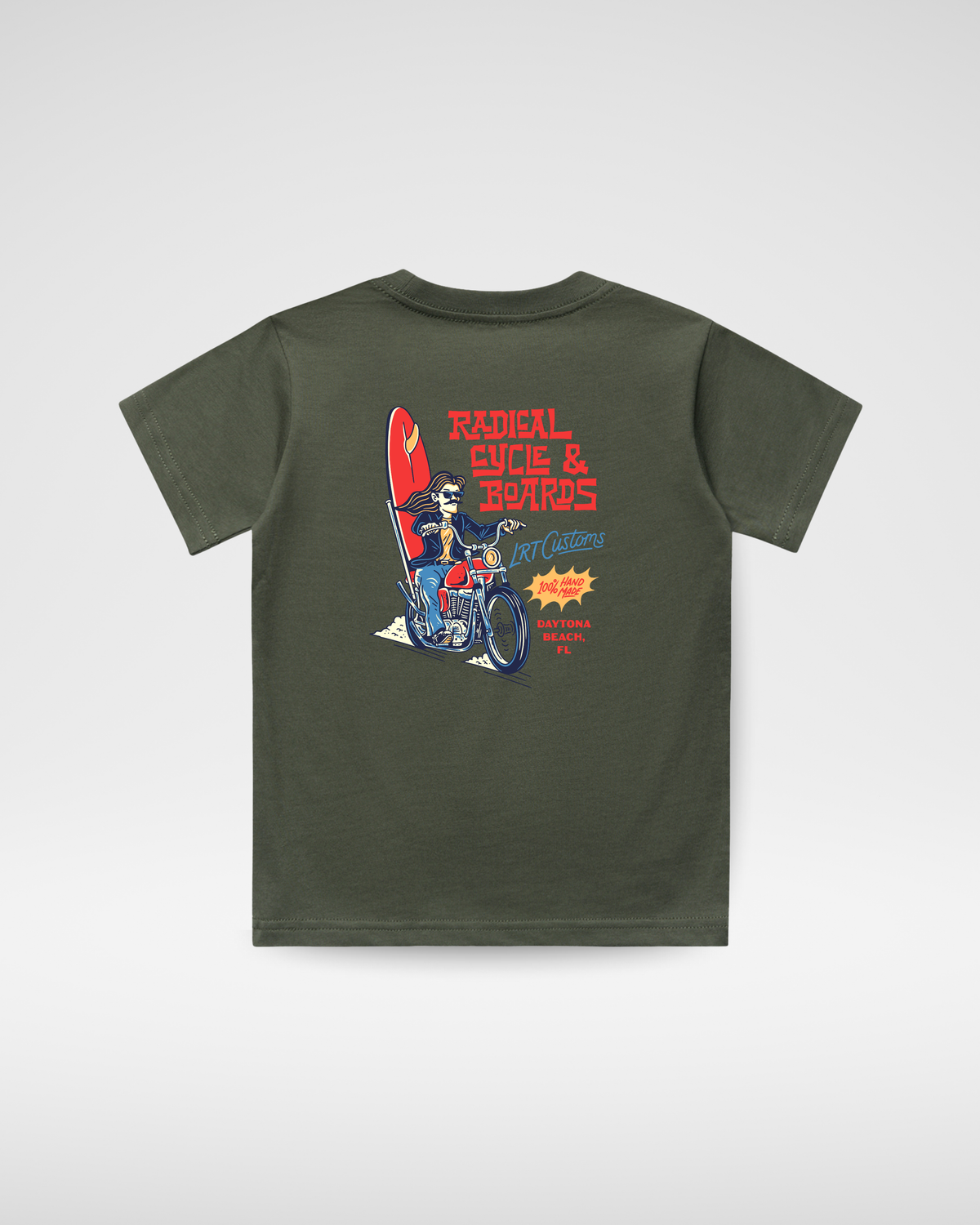 RADICAL CYCLE AND BOARDS TEE - CYPRESS