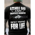 Badass Dad & Daughter Best Friends For Life T-Shirt - Matching Family Tee, Father Daughter Bond Gift, Strong Relationship Shirt