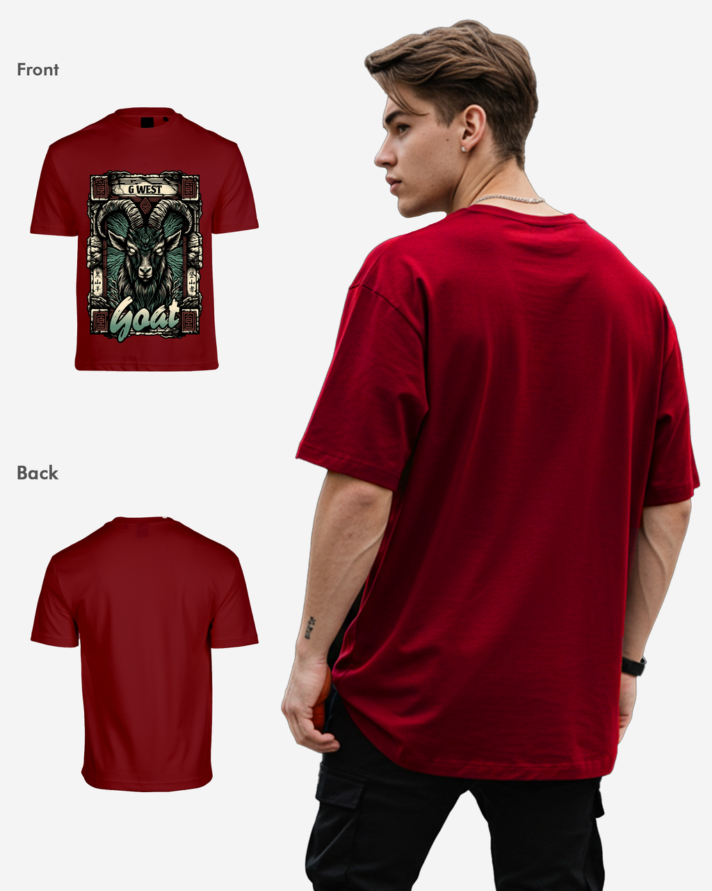 G West Goat Oversized Tee