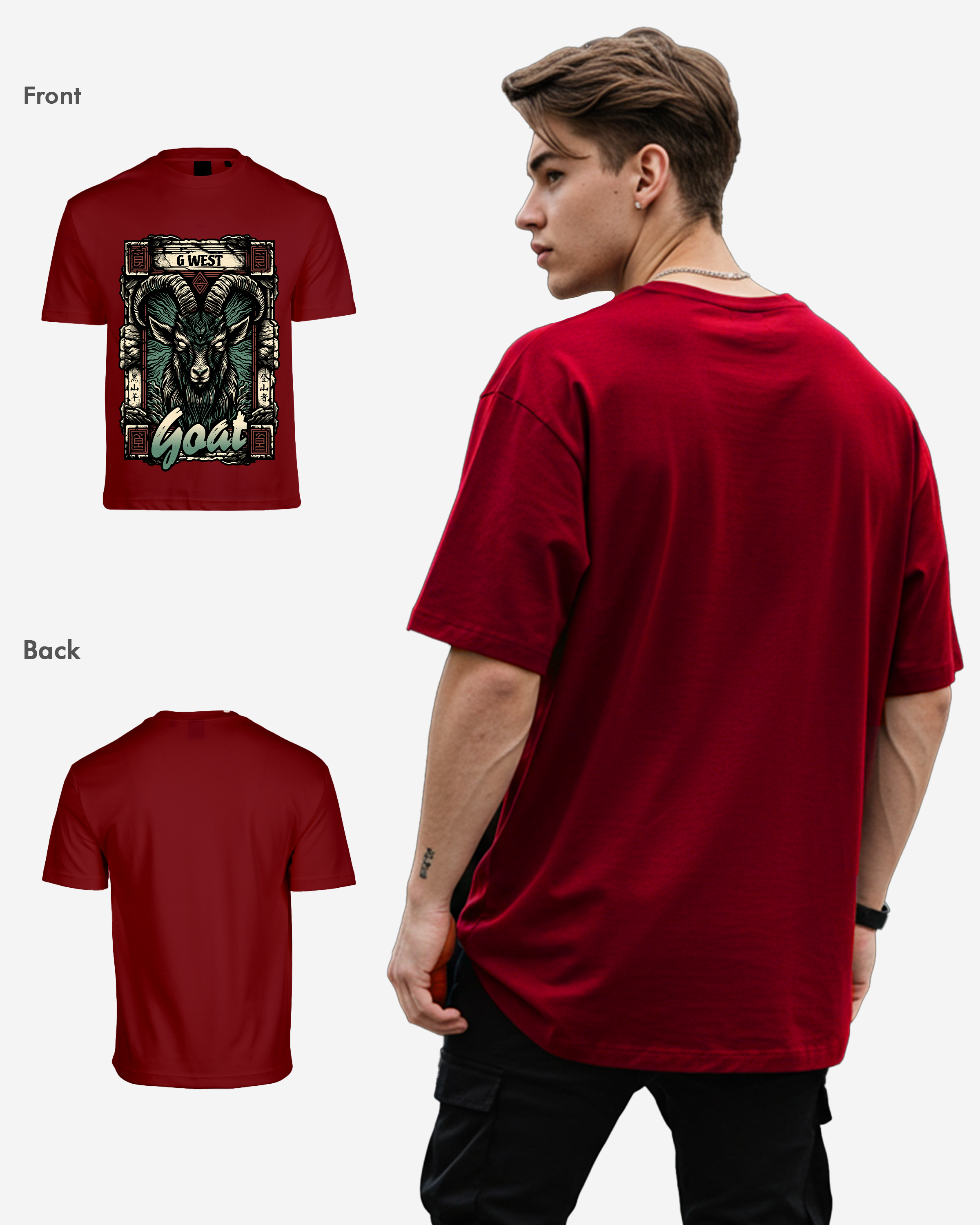 G West Goat Oversized Tee