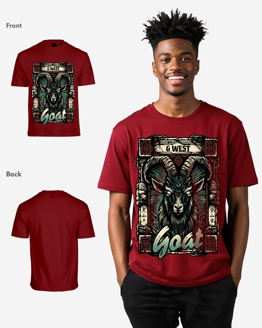G West Goat Oversized Tee
