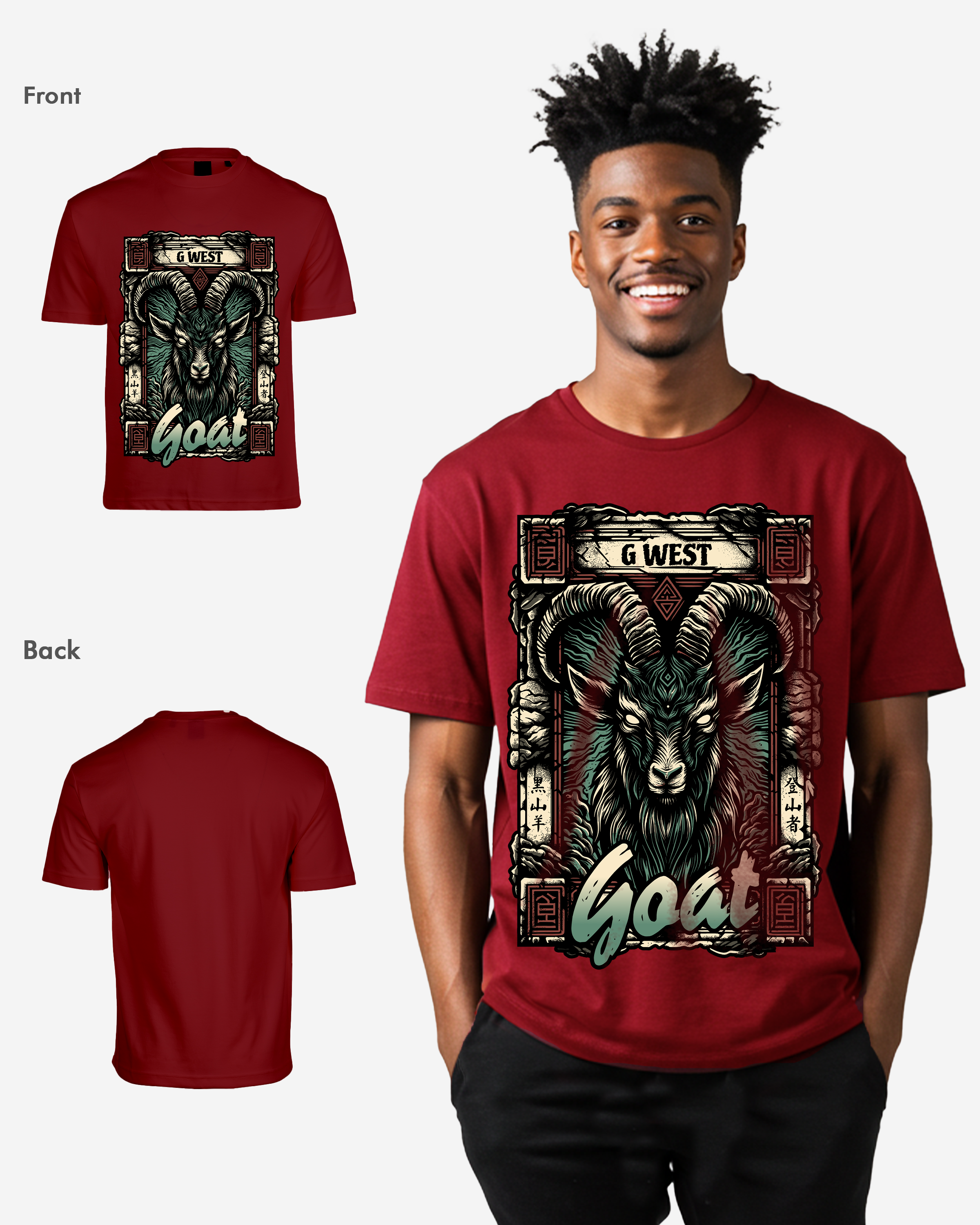 G West Goat Oversized Tee
