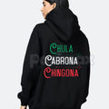 Chingona Chola Mexican Pride Hoodie – Men’s Edgy Graphic Streetwear, Vintage Culture Pullover, Long Sleeve Hooded Sweatshirt