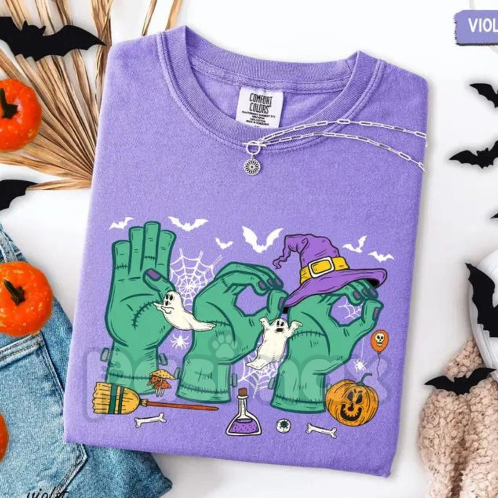 Comfort Colors® 'Boo In ASL' SPED Teacher Halloween T-Shirt – Autism Teacher Shirt, Special Education Graphic Tees, Teacher Gift