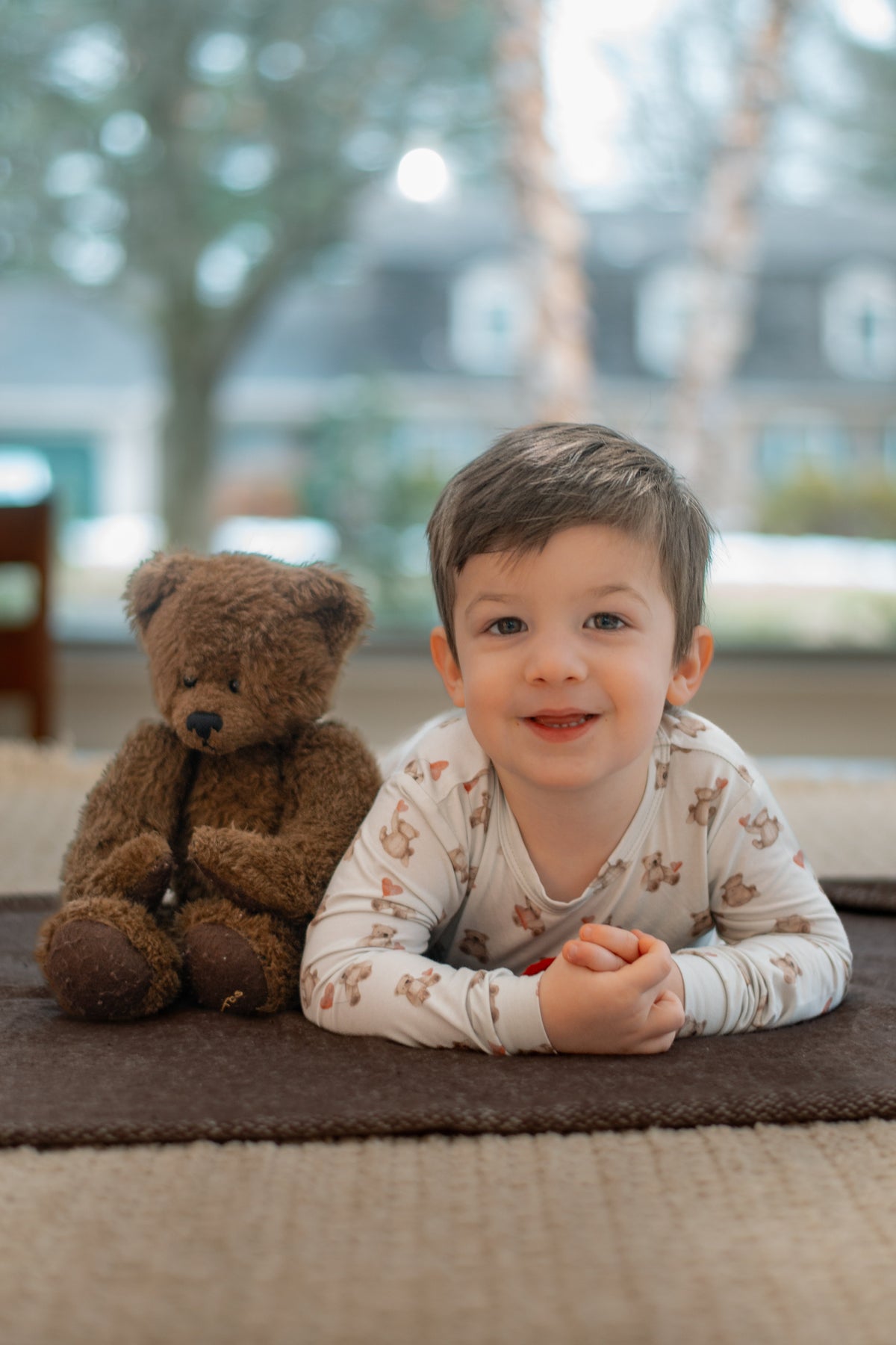 Valentines Teddy Bear 2pc Bamboo Pajamas