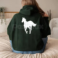 Deftones White Pony On Back Hoodie – Iconic Album Art Pullover, Alt Metal Band Merch, Unisex