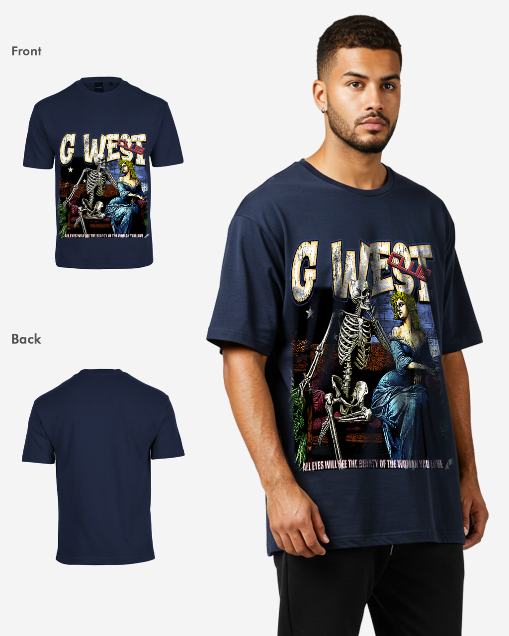 G West Love Beyond Life Oversized Tee