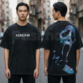 Ghostface "Scream" Slasher Streetwear Tee – y2k Vintage Washed Oversized Graphic T-Shirt