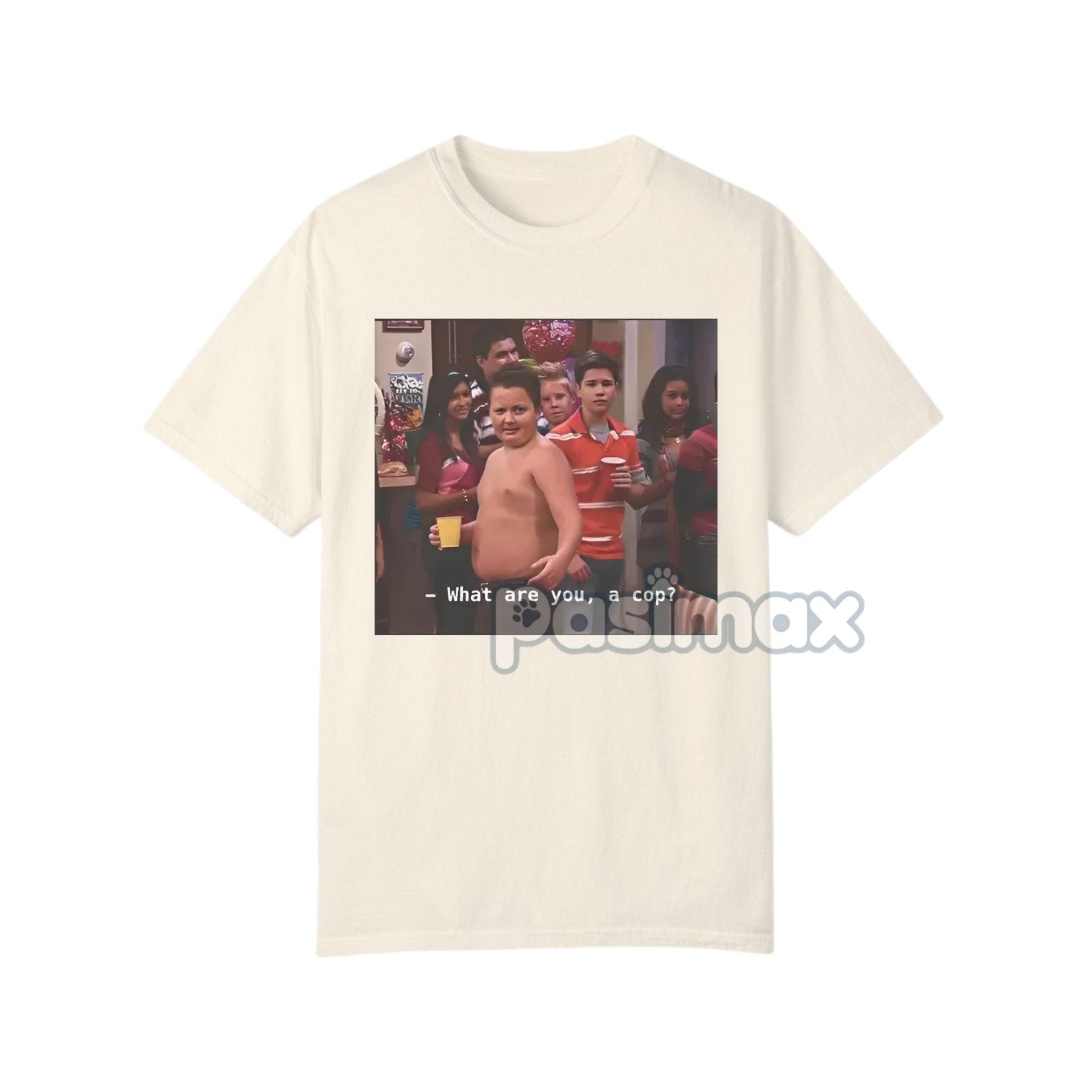 Gibby "What Are You A Cop" T-Shirt - Funny iCarly Quote Tee, Unisex Pop Culture Apparel