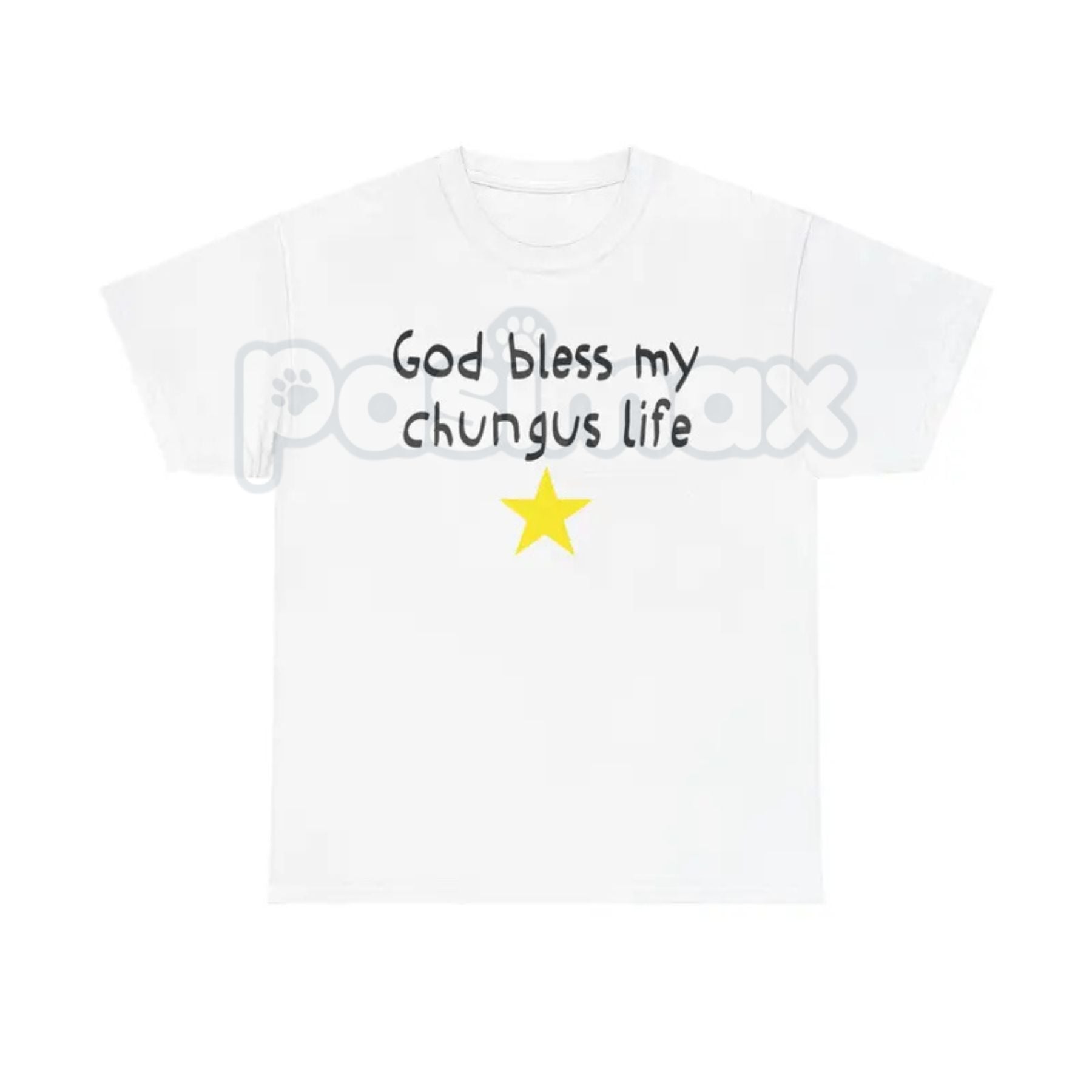"God Bless My Chungus Life" Funny T-Shirt - Ironic Big Chungus Meme Tee, Sarcastic Religious Parody Shirt, Wholesome Internet Culture Apparel