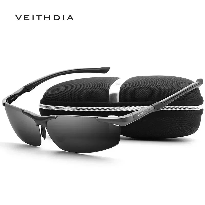 VEITHDIA Brand Designer Men's Sunglasses Aluminum Magnesium Polarized UV400 Sun Glasses Cycling Sports Male Outdoor Eyewear 6592