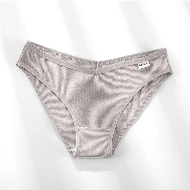 3PCS M-2XL Women Cotton Panties Briefs Female Sexy V Wasit Underwear Ladies Underpants Pantys Girls Plus Size Intimates Lingerie