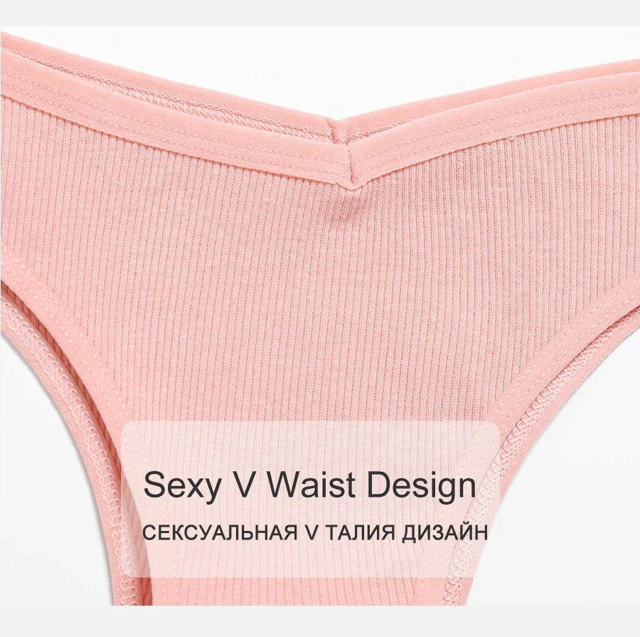 Sexy V Waist Cotton Panties for Women Female Brazil Underpants Ladies Low Rise Briefs Underwear Breathable Girls New Lingerie
