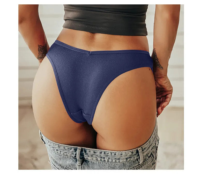 Sexy V Waist Cotton Panties for Women Female Brazil Underpants Ladies Low Rise Briefs Underwear Breathable Girls New Lingerie