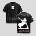 Helldivers 2 Oversized Washed Tee – Double-Sided Print Streetwear, Unisex Gaming Apparel