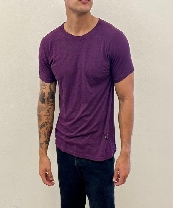 New Standard 4 Corners Raglan (Plum) 100% USA Cotton