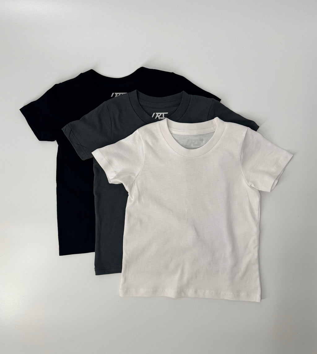 3-PACK RAD ORGANICS TEES - MONOCHROME