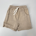 VINTAGE WASH SHORTS - KHAKI