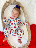 Berry Sweet Bamboo Zippy Romper