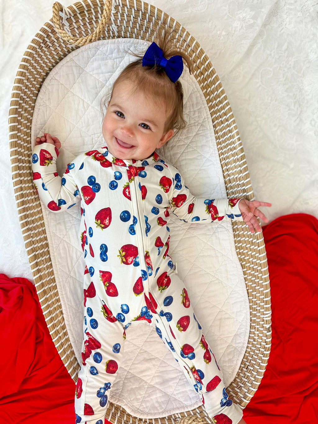 Berry Sweet Bamboo Zippy Romper