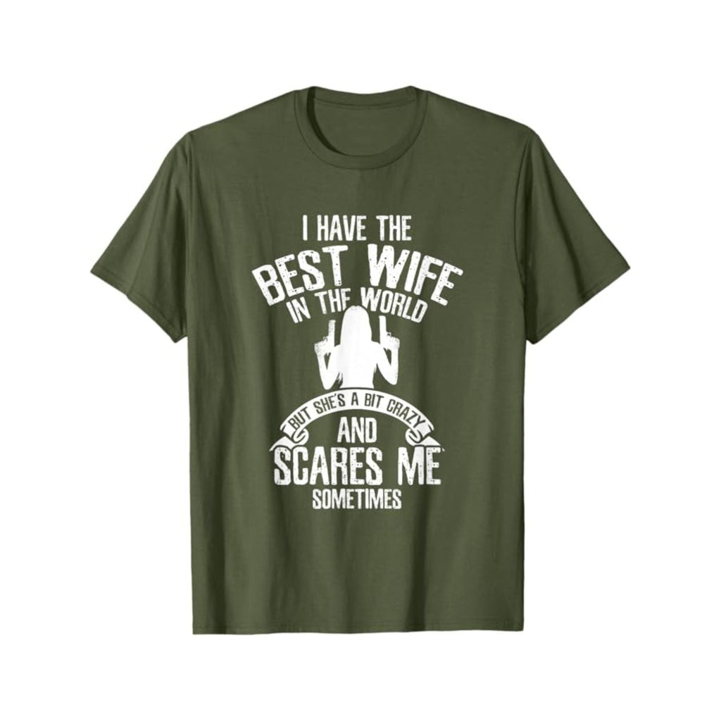 "I have the best Wife" T-Shirt - Funny Husband Humor Tee, Summer Casual Gift for Him