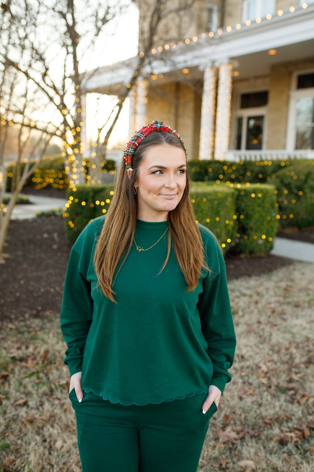 Adult Scalloped Set - Green or Brown