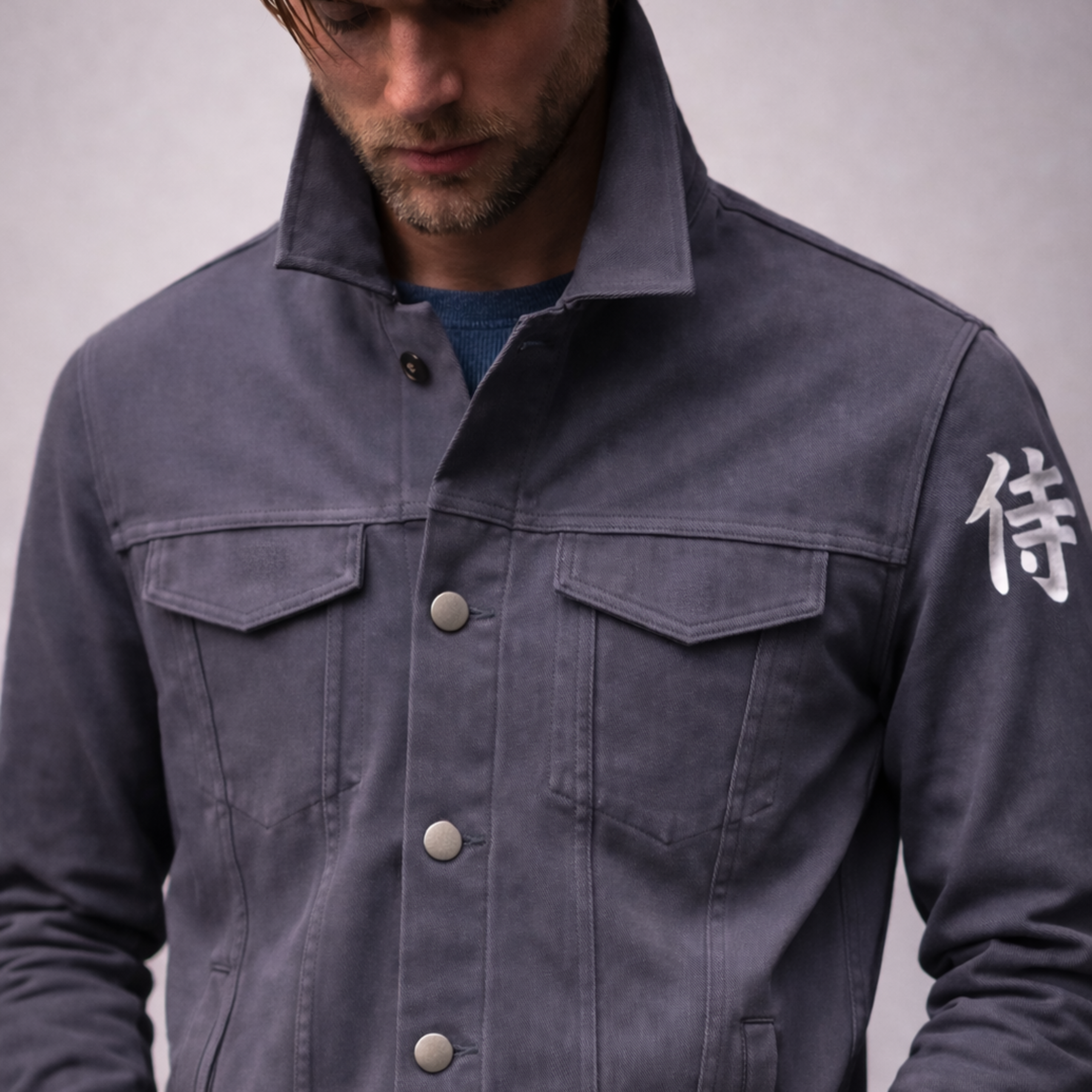 Warrior Kanji Jacket (Fossil Gray)