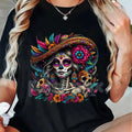 La Catrina T-Shirt - Unisex Día de Muertos Sugar Skull Tee, Elegant Day of the Dead Women's Graphic
