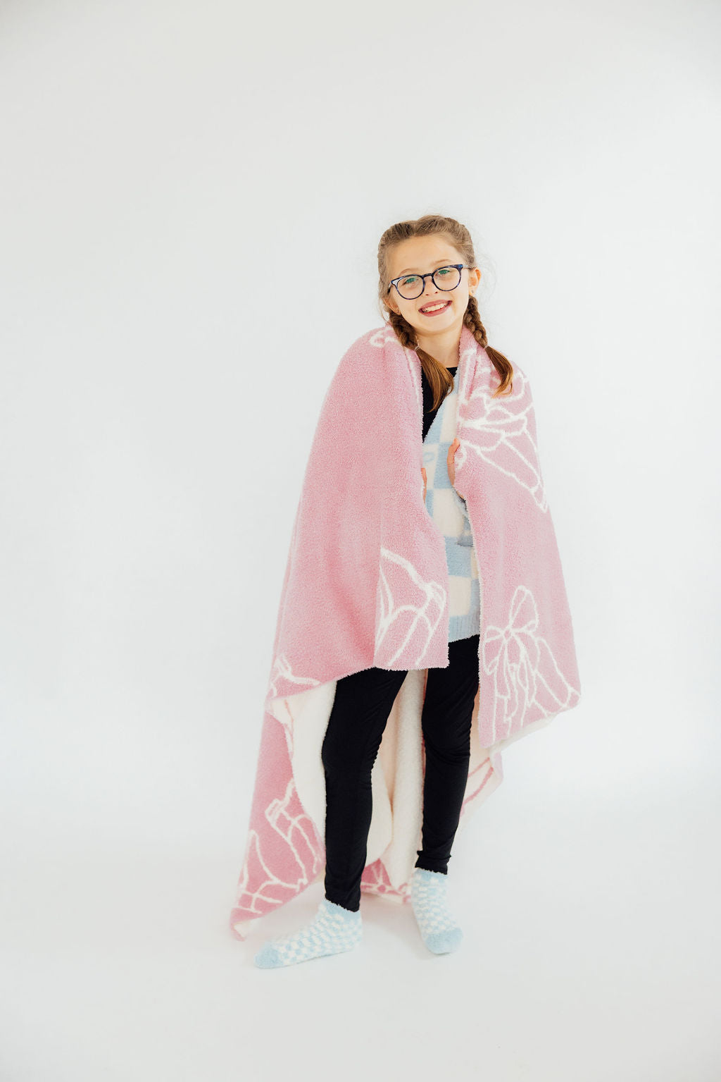 Light Pink Cowgirl Cozy Blanket