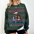 Merry Pickens Lamb Christmas Ugly Graphic Sweatshirt | Funny NFL Cowboys Steelers Holiday Jumper | Wide Receiver Fan Gift