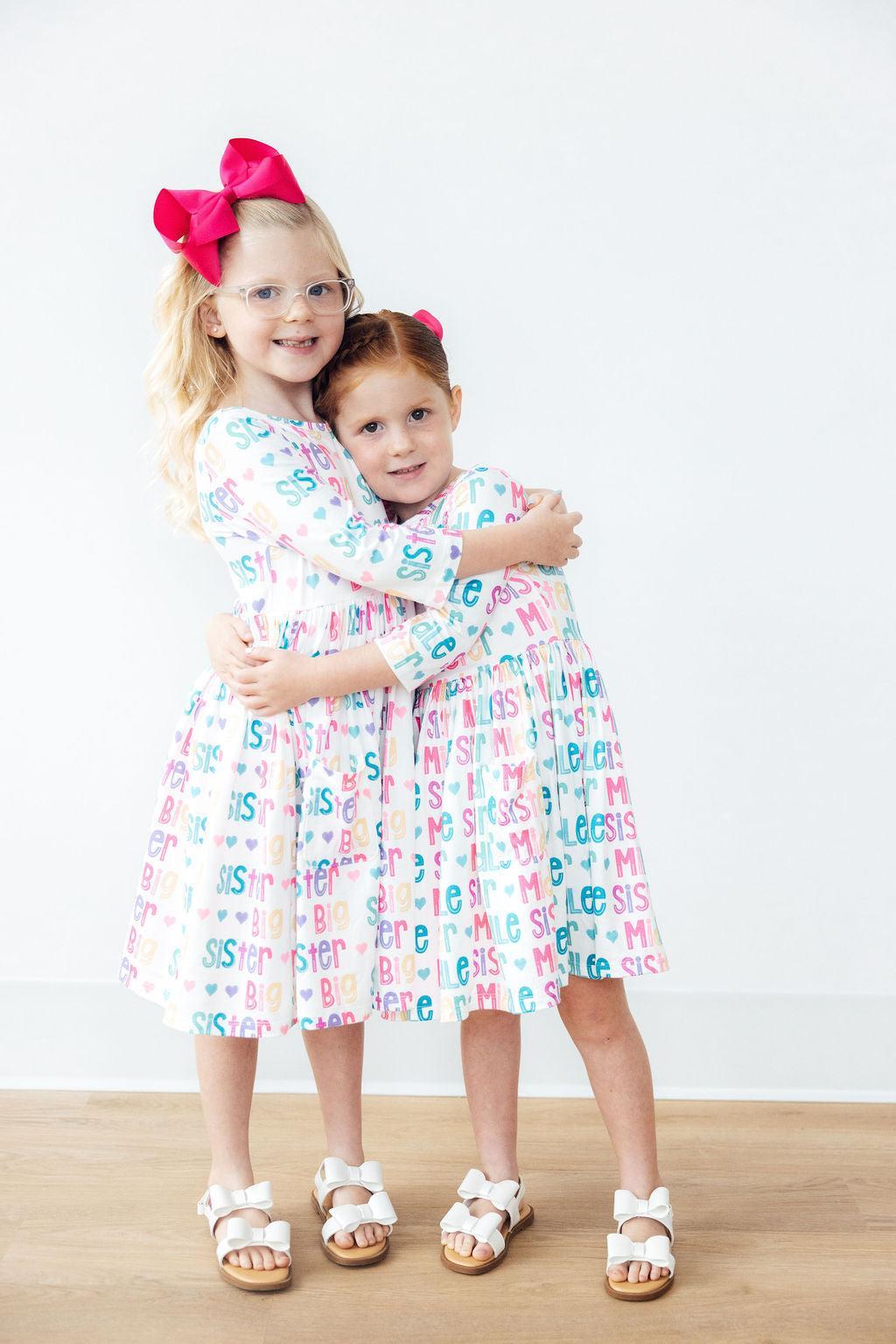 Middle Sister 3/4 Sleeve Pocket Twirl Dress