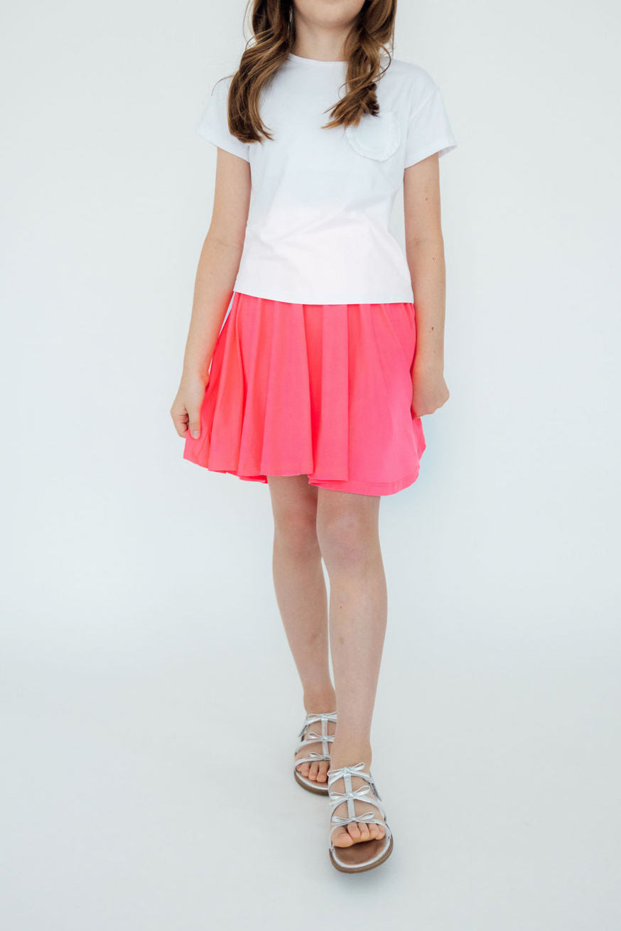 Neon Pink Twirl Skort
