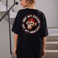 "Not My Circus Not My Monkeys" T-Shirt - Funny Sarcastic Tee, Black Print Humor Apparel