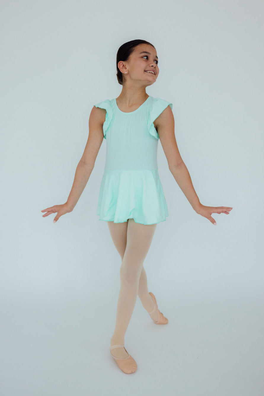 Pastel Green S/S Twirl Leotard
