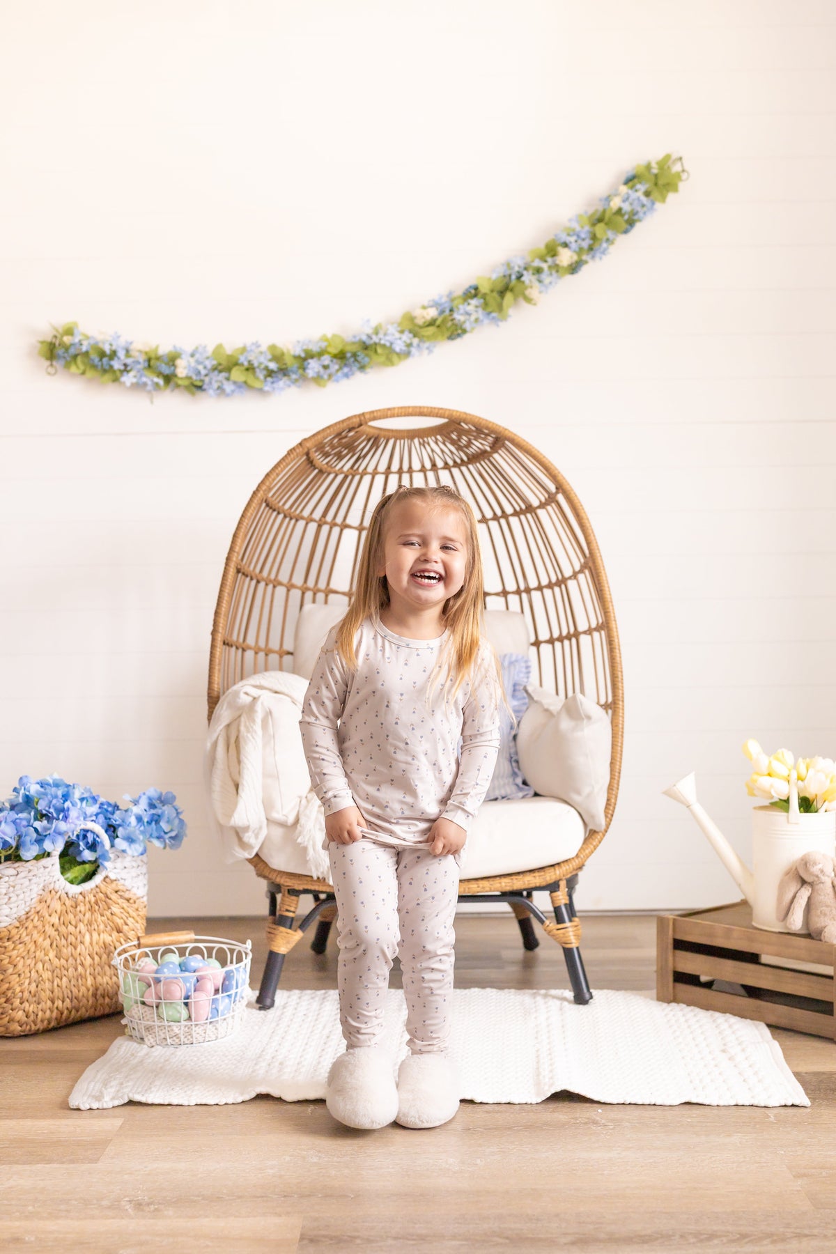 Tiny Tulips 2pc Bamboo Pajamas