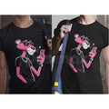 Pink Panther Wears Glasses Funny T-Shirt - Cool Sophisticated Feline Graphic Tee, Premium 100% Cotton Retro Cartoon Shirt, Geek Chic Pink Panther Fan Apparel, Modern Minimalist Character Top, Soft Lived-In Unisex Streetwear