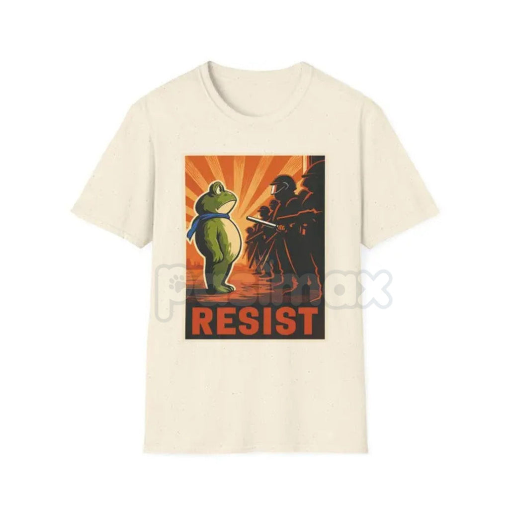 Portland Frog "Resist" Protest T-Shirt - Vintage Activist Tee, Anti-ICE, Anti-Trump Graphic Apparel