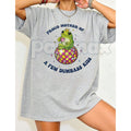 "Proud Mother of a Few Dumbass Kids" Funny T-Shirt - Humorous Frog Disco Graphic Tee, Premium 100% Cotton Sarcastic Mom Top, Witty Motherhood Gift for Her, Psychedelic Retro Frog Party Shirt, Soft Lived-In Heavyweight Casual Apparel