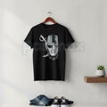 "Raider Nation" Silver & Black T-Shirt – Classic Football Fan Graphic Tee, Premium 100% Cotton Gameday Top, Soft Lived-In Heavyweight Unisex Raider Gear, Made in USA