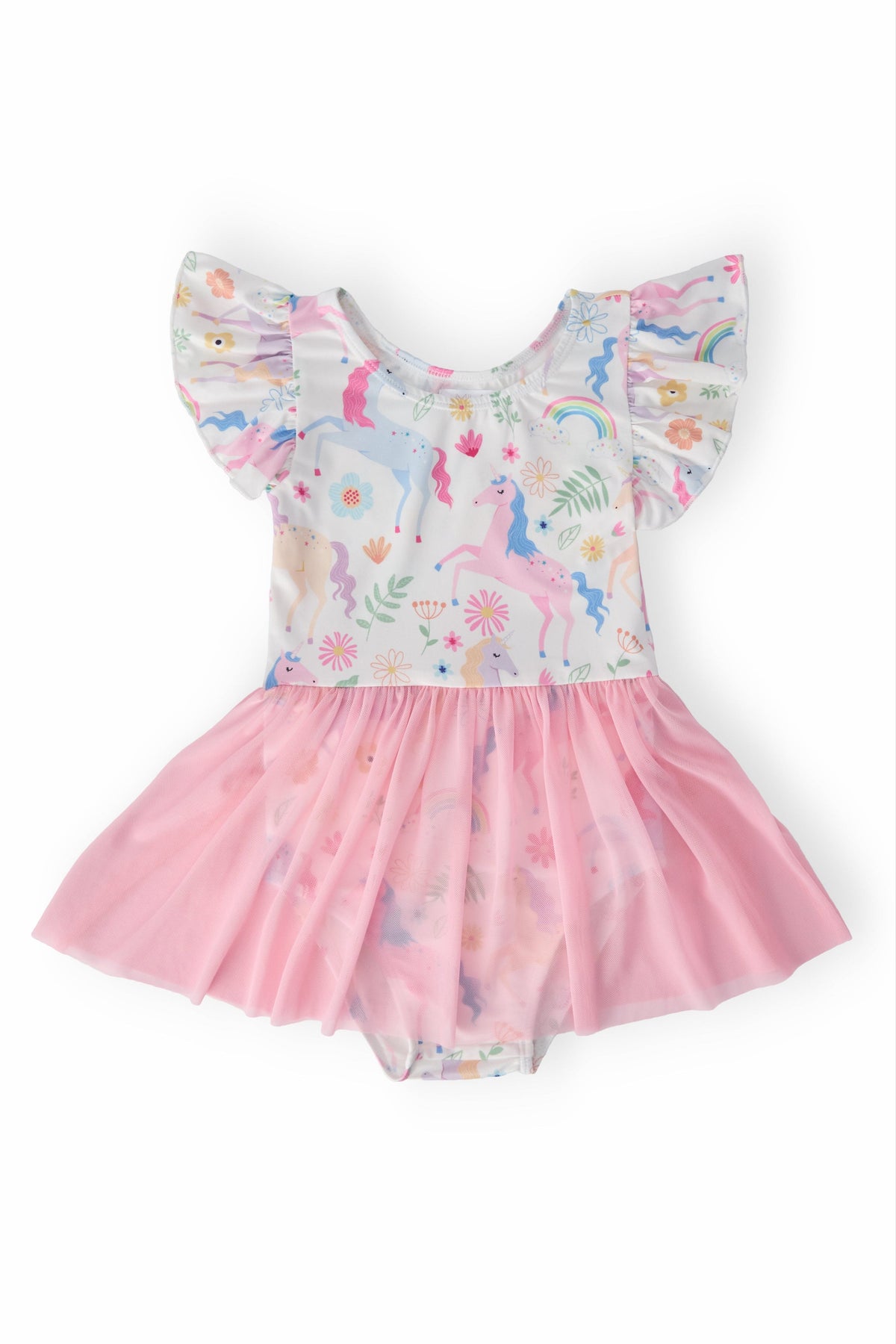 Rainbow Vibes S/S Twirl Leotard