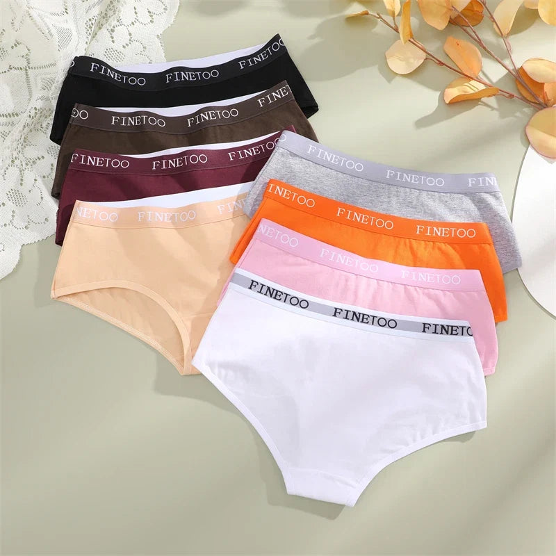 Women's Cotton Briefs Letter Belt Underwear Women Panties Sexy Breathable Briefs Female Stretch Ladies Soft Comfortable Lingerie