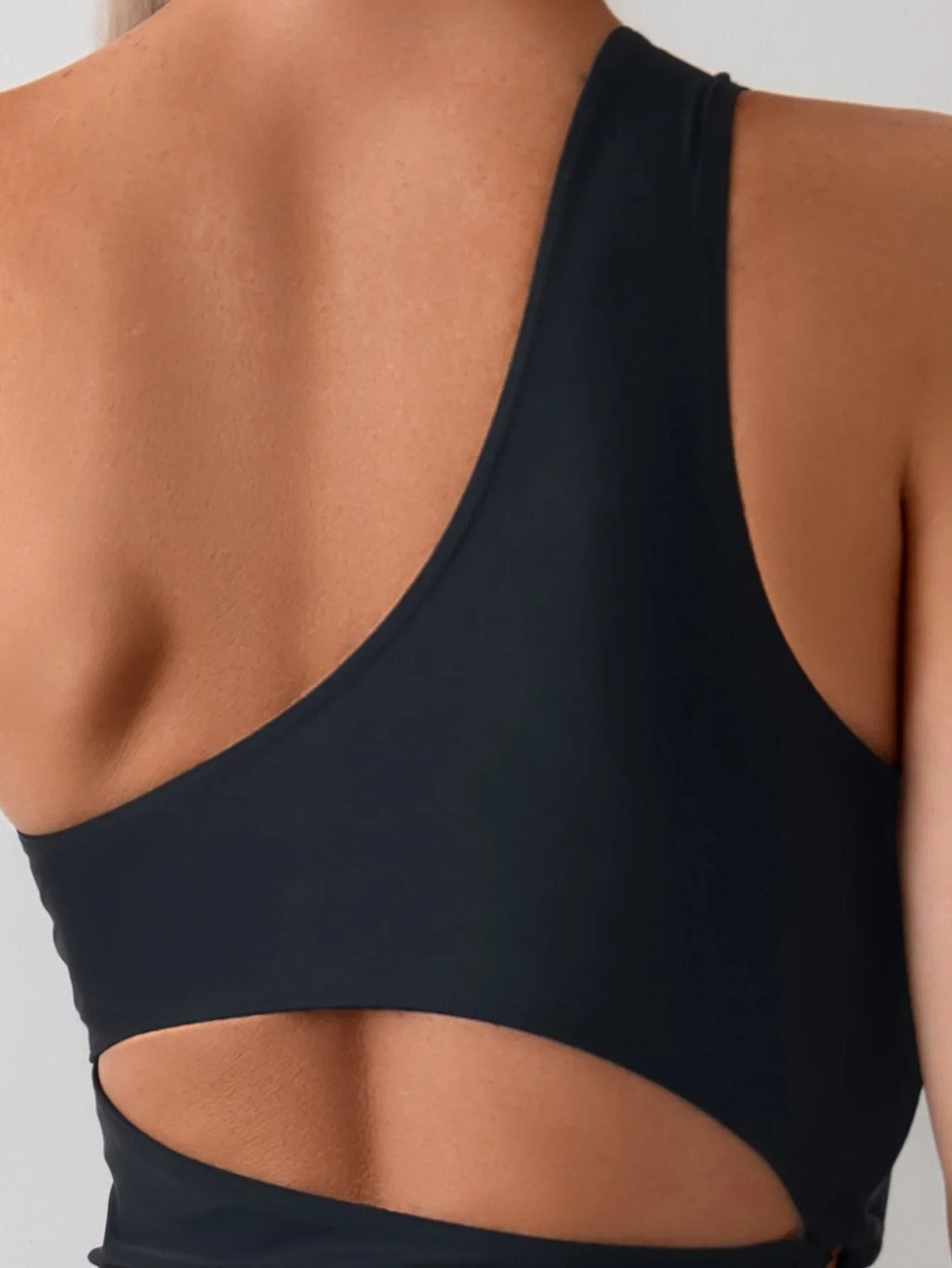 Sexy Hollow Out One Piece Swimsuit Women Black One Shoulder Drawstring Backless Monokini Summer Beach Bathing Suit Swimwear 2026
