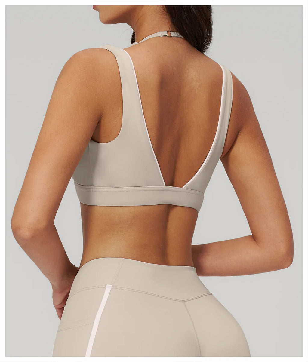Yoga Underwear Women Sports Bra Breathable Shock Proof Gym Workout Fitness Push up Top Yoga Running Active Sportswear Vest Bra