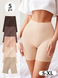 5pcs Ladies High Waist Leggings - Hips/Abdomen Shaping, High-Pressure Transparent. Soft, Comfortable & Tummy Control for Daily