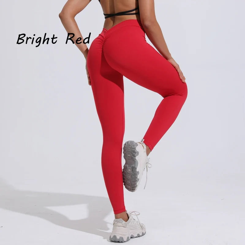DIAS FIT JOY Women's Yoga pants back V-waist buttocks lifting pants high waist sports and fitness pants sports pants