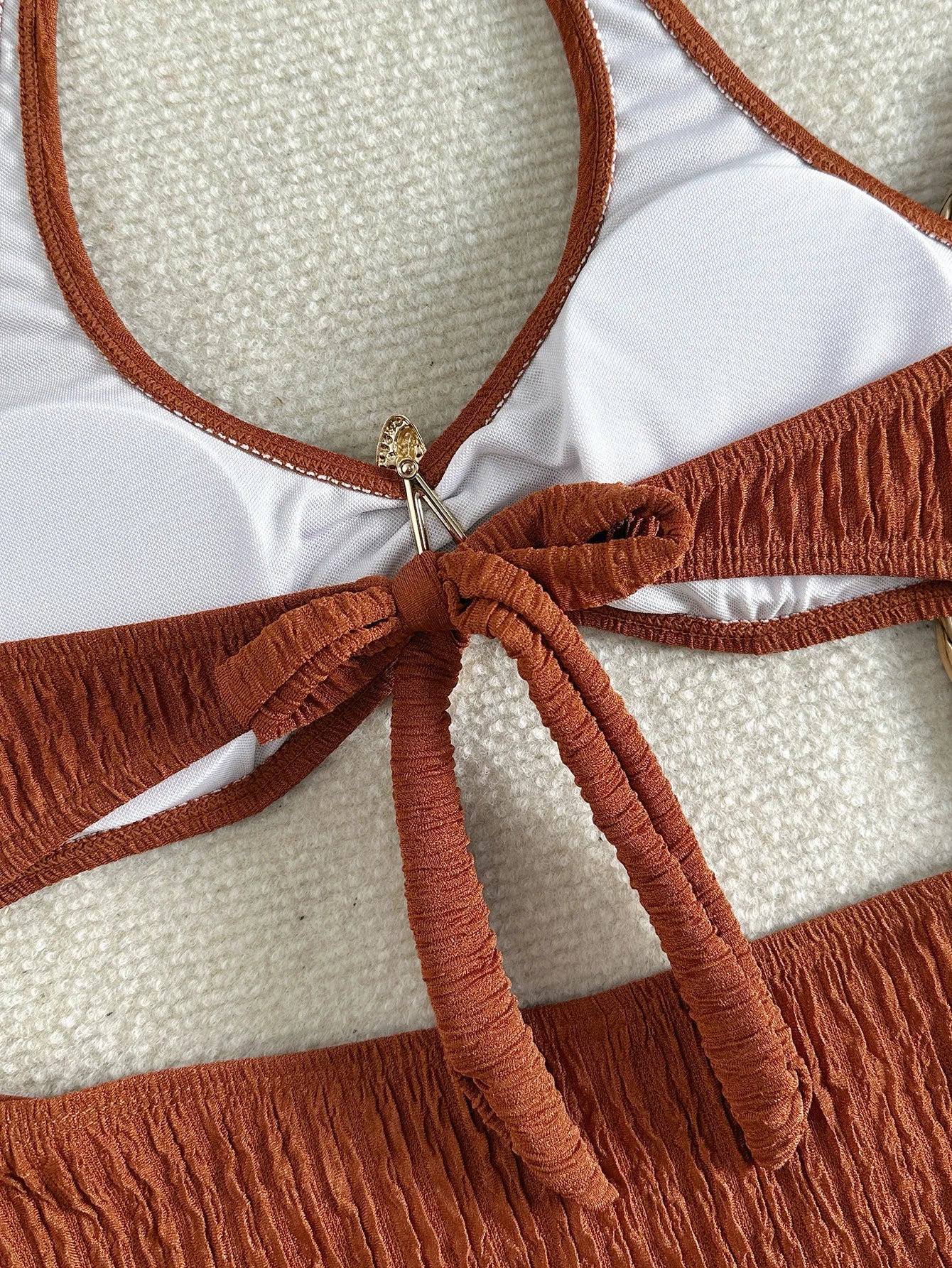 Sexy Metal Starfish Micro Bikini Set 2026 Women Brown Push Up Bra High Waist Swimsuit Summer Bathing Suit Two Piece Swimwear