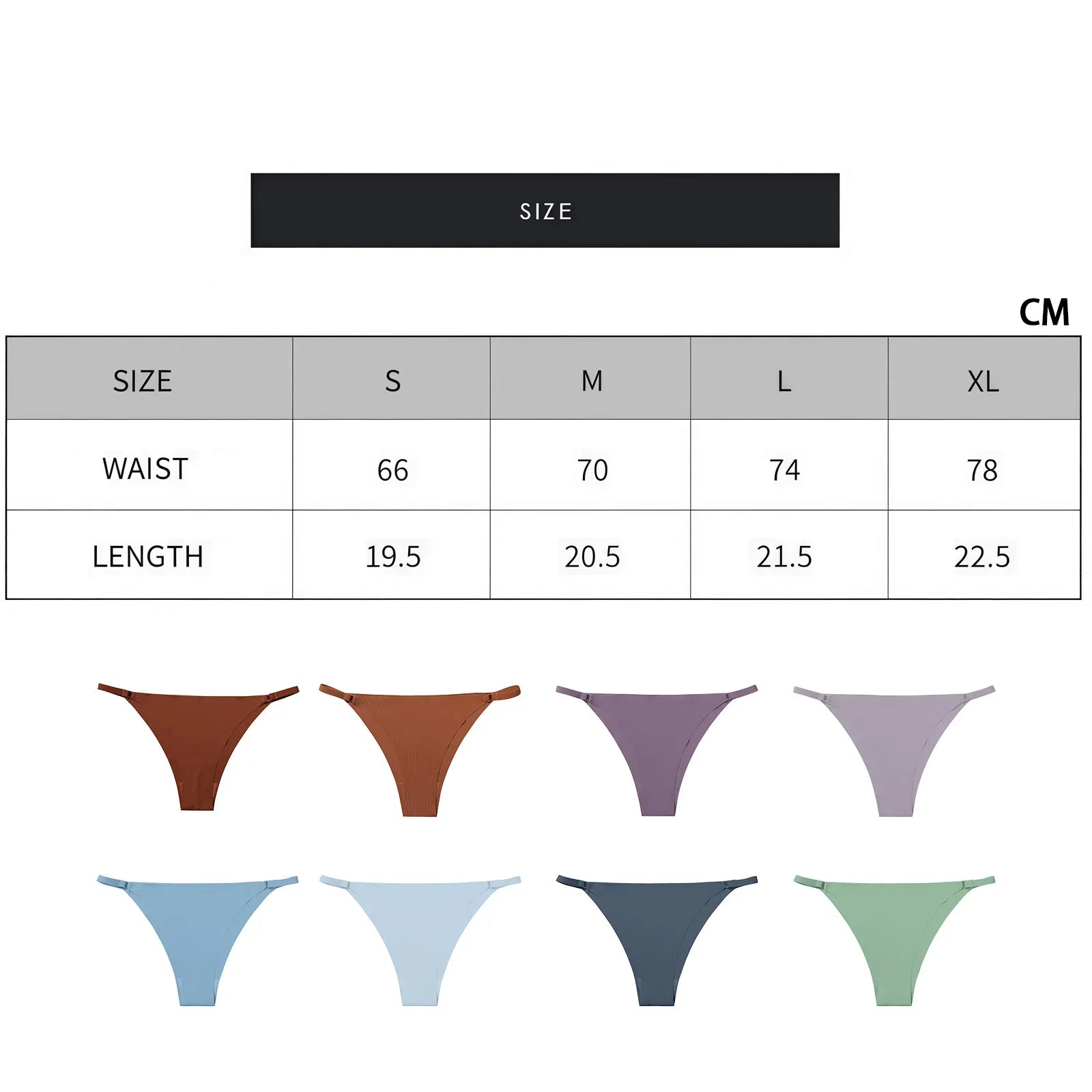 6 Pcs Women's Hot Sexy Low Waist Thong Underwear - 4 Seasons Daily/Leisure/Commuting Wear, Elegant Solid Color, Simple Design