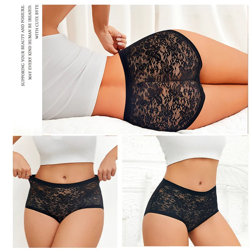 New Women Sexy Panties Safe Hollow Out Lace Floral Ladies Briefs Low Waist Solid Comfortable Hot Sale Female Underpants S-XXL