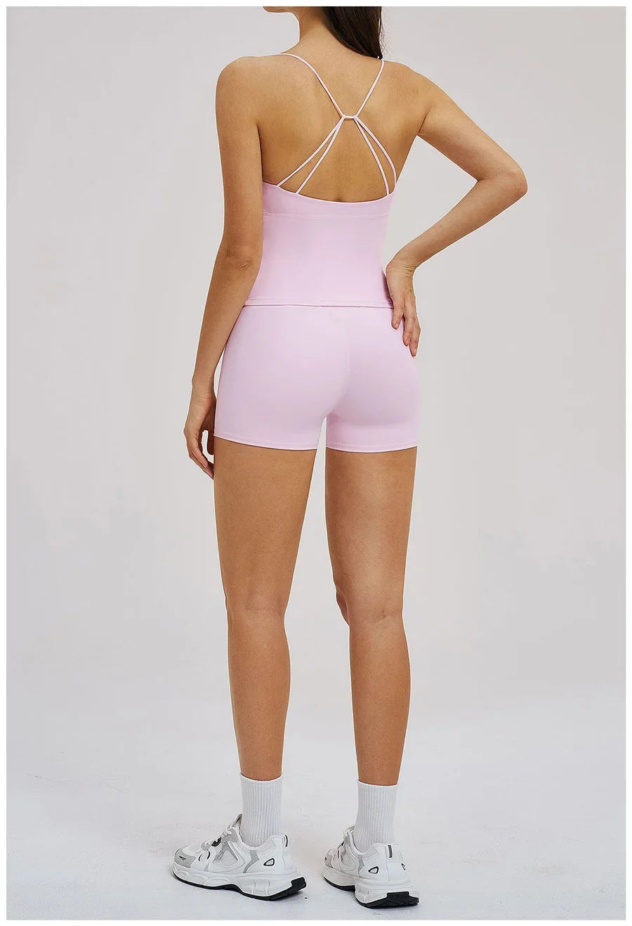 Women 2 Piece Gym Workout Set Female Bra Yoga Shorts Vest Fitness Wear Quick-Dry  Sports Bra Suits Sportswear Tracksuit Outfits